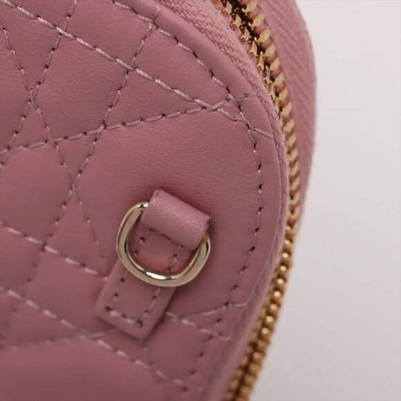 Christian Dior Cannage Phone Holder Leather 2-Way Shoulder Bag – Pink - Picture 8 of 9